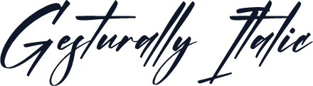 Gesturally Italic