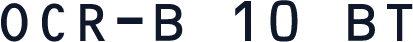 OCR-B 10 BT