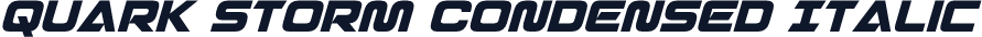 Quark Storm Condensed Italic