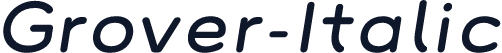 Grover-Italic
