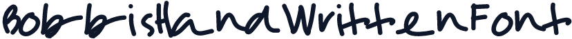 BobbisHandWrittenFont