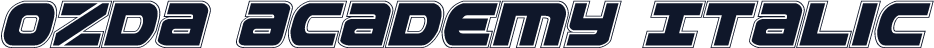 Ozda Academy Italic