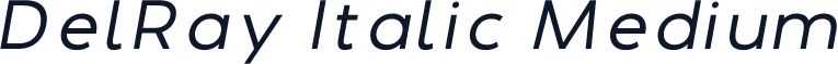 DelRay Italic Medium