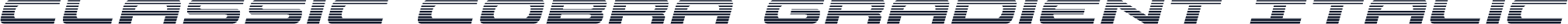 Classic Cobra Gradient Italic
