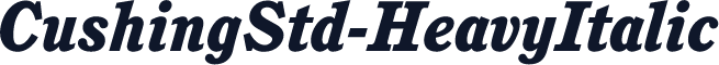 CushingStd-HeavyItalic