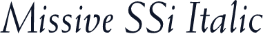Missive SSi Italic