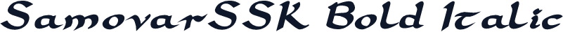 SamovarSSK Bold Italic