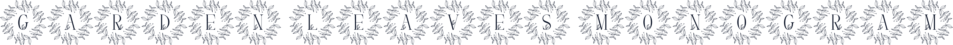 Garden Leaves Monogram