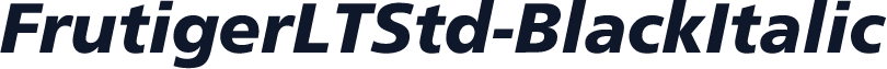 FrutigerLTStd-BlackItalic