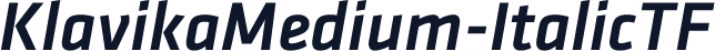 KlavikaMedium-ItalicTF