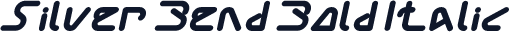 Silver Bend Bold Italic