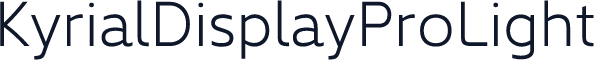 KyrialDisplayProLight