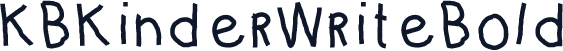KBKinderWriteBold