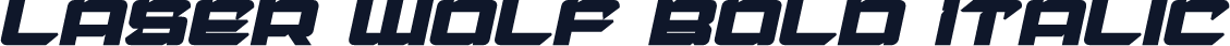 Laser Wolf Bold Italic