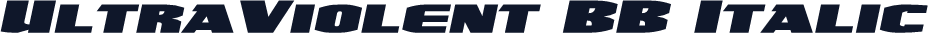 UltraViolent BB Italic