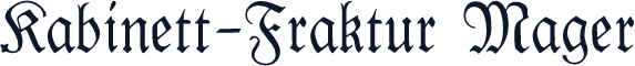 Kabinett-Fraktur Mager