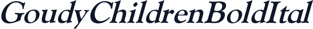 GoudyChildrenBoldItal