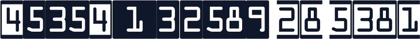 DecoNumbers LH OCRA