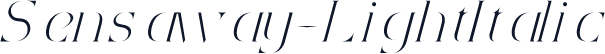 Sensaway-LightItalic