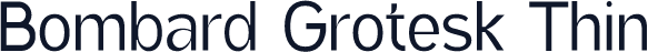 Bombard Grotesk Thin