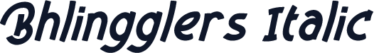 Bhlingglers Italic