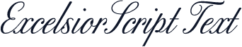 ExcelsiorScript Text