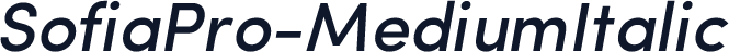 SofiaPro-MediumItalic