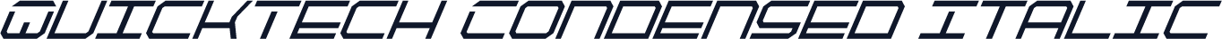 QuickTech Condensed Italic