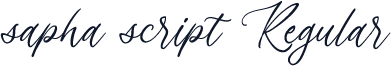 sapha script Regular