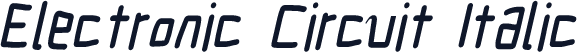 Electronic Circuit Italic