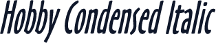 Hobby Condensed Italic
