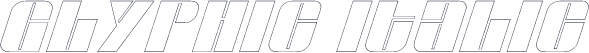 Glyphic Italic