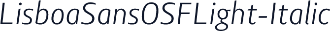 LisboaSansOSFLight-Italic