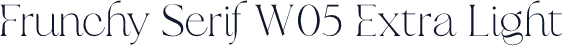 Frunchy Serif W05 Extra Light