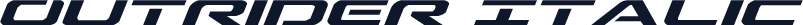 Outrider Italic
