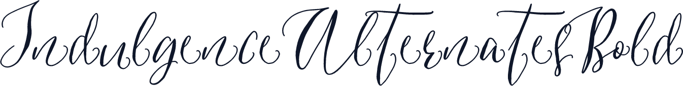 Indulgence Alternates Bold