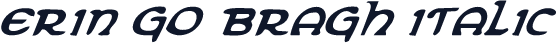 Erin Go Bragh Italic