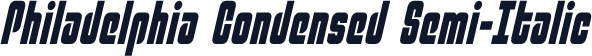 Philadelphia Condensed Semi-Italic