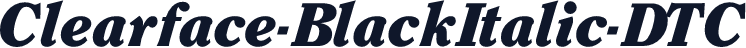 Clearface-BlackItalic-DTC