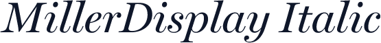 MillerDisplay Italic