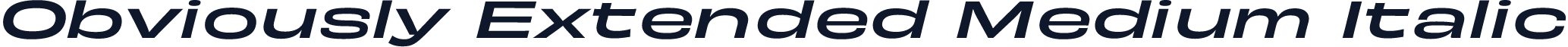 Obviously Extended Medium Italic