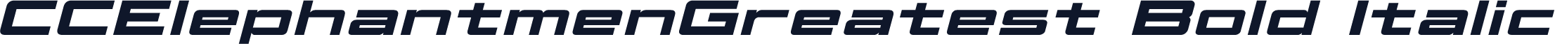 ☞CCElephantmenGreatest Bold Italic