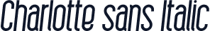 Charlotte sans Italic