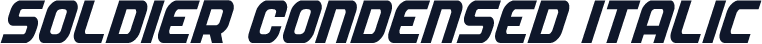 Soldier Condensed Italic