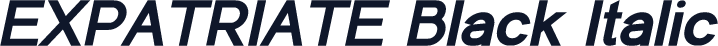 EXPATRIATE Black Italic