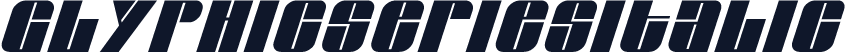 GlyphicSeriesItalic