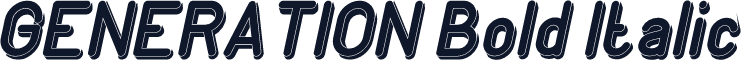 GENERATION Bold Italic