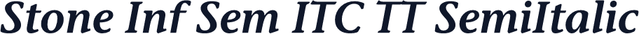 Stone Inf Sem ITC TT SemiItalic