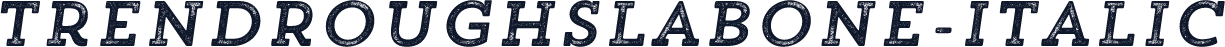 TrendRoughSlabOne-Italic