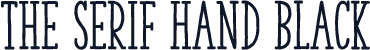 The Serif Hand Black